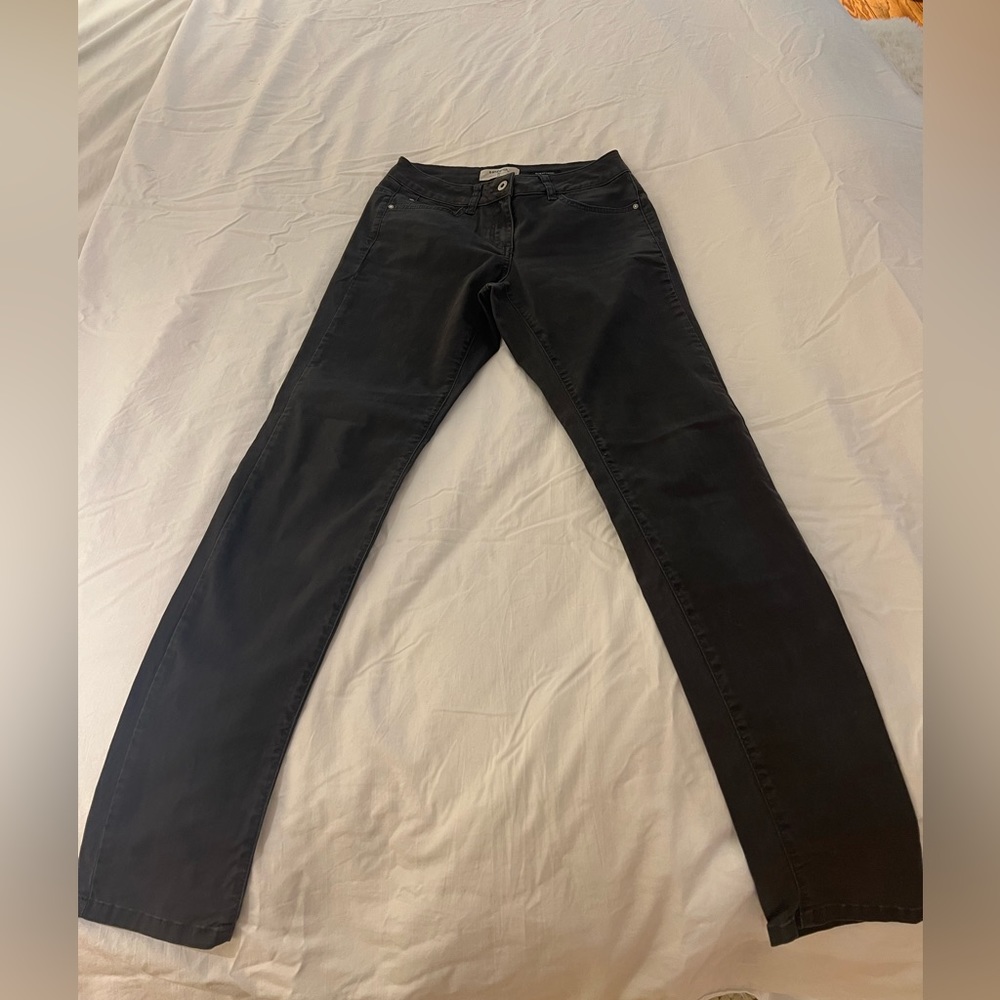 Sandwich slim fit skinny gray cotton pants